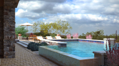 Arizona House Exterior 07 - Pool Area